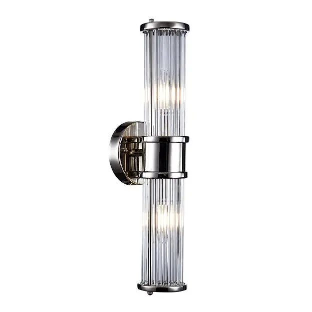 Настенный светильник Delight Collection KM0768W-2 nickel Claridges Настенный светильник Delight Collection KM0768W-2 nickel Claridges