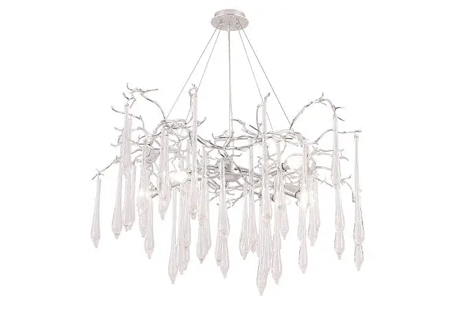 Подвесная люстра Crystal Lux REINA SP8 D1000 SILVER PATINA Подвесная люстра Crystal Lux REINA SP8 D1000 SILVER PATINA