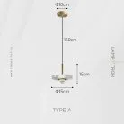 Подвесной светильник DANOLD Модель A. Цвет Латунь Lampatron danold-a-brass 8597-23954