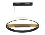 Подвесной светодиодный светильник с пультом управления BK/GD черный/золото 62W 3000K-6400K D600*1000 (ПДУ ИК) Ambrella light FL51489