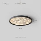 Потолочный светильник TORD Тип A. Размер S. Цвет черный Lampatron tord-a-s-black 8608-23994