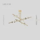 Люстра CAMILIA CH 18 ламп. Цвет Латунь Lampatron 7532-21012