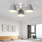 Потолочная люстра SCAD 3 плафона. Цвет серый. Lampatron 643-20