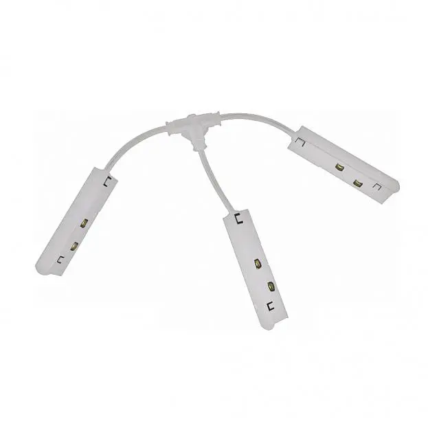 Коннетор питания Т-образный для магнитного шинопровода iLEDEX TECHNICAL T-TYPE POWER CONNECT 4822-WH VISION48/22