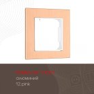 Рамка из алюминия на 1 пост Arte Milano 503.12-1.pink am