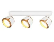 Настенно-потолочный поворотный спот со сменной лампой GX53 WH/GD белый/золото GX53/3 380*100*147 Ambrella light TN71235/3