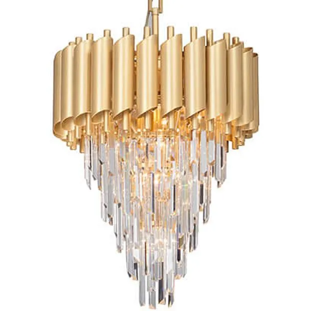Подвесная люстра Empire Gold Chandelier Crystal D 50 ImperiumLoft 156538-22 40.3307-2