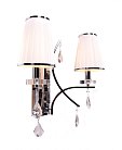 Бра Lumina Deco LDW 66247-2 WT+CHR Glamour