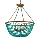 Подвесная люстра Turquoise Stone Chandelier ImperiumLoft 75359-22 40.1856