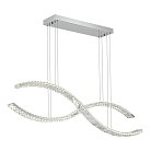 Светильник подвесной Хром/Прозрачный LED 1*50W 3000K ST-Luce SL6206.103.50 ACENO