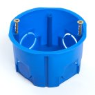 Подрозетник STEKKER 39854 EBX20-01-2 68*45мм для сплошных стен, синий