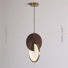 Подвесной светильник GLATT WOOD Размер S. Темное дерево. Lampatron 2975-7137