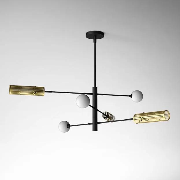 Люстра на штанге SWAY D130 6 lamps ImperiumLoft 203590-26 SWAY01