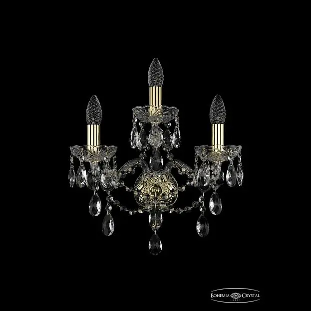 Бра хрустальный Bohemia 1415B/2+1/165 G Бра хрустальный Bohemia 1415B/2+1/165 G
