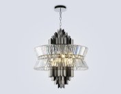 Подвесная люстра Ambrella light LH41026/18 BK/CL черный/прозрачный E14*18 max 40W D700*750