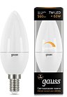 Лампа Gauss 103101107-D диммируемая E14 7W 3000K свеча матовая Умные лампы