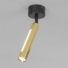 Настенно-потолочный светильник Eurosvet 20084/1 LED черный/золото a047508 Strong