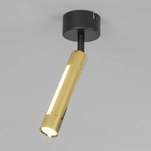 Настенно-потолочный светильник Eurosvet 20084/1 LED черный/золото a047508 Strong