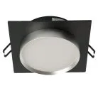 Светильник встраиваемый  Feron 51363 DL506 потолочный GX53 черный + серебро квадрат