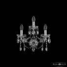 Бра хрустальные Bohemia Ivele Crystal  1413B/2+1/141 Ni