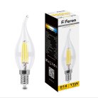 Лампа светодиодная Feron 38010 LB-714 Свеча на ветру E14 11W 2700K