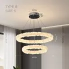 Кольцевые люстры и светильники OLSANG Тип B (2 кольца). Размер S Lampatron olsang-b-s 9080-25858