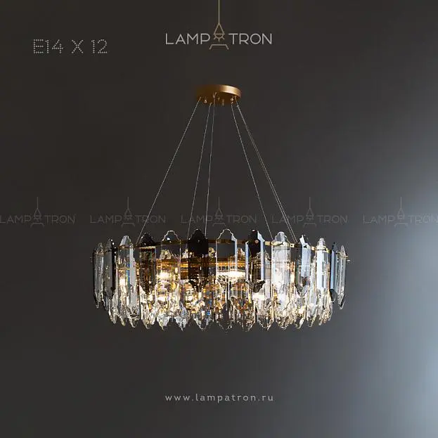 Кольцевые люстры и светильники LAURETA 12 ламп Lampatron 4495-11406 Кольцевые люстры и светильники LAURETA 12 ламп Lampatron 4495-11406