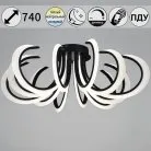 Потолочная люстра Reluce 74390-0.3-6+6 black