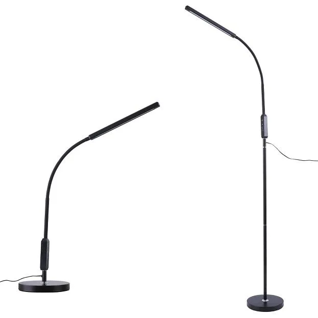 Торшер Uniel ULM-T619 10W/3000-6500K/DIM BLACK Торшер Uniel ULM-T619 10W/3000-6500K/DIM BLACK