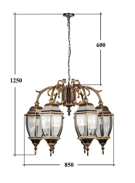 Уличный светильник подвесной Oasis Light 91270L/6/16 Gb ARSENAL L