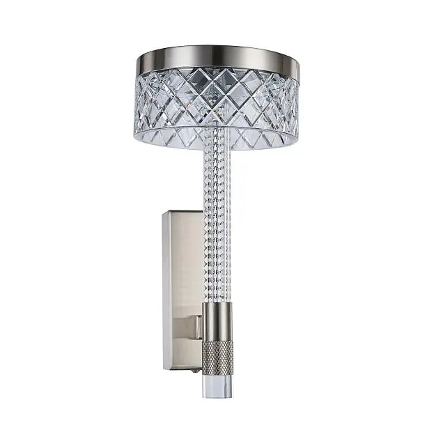 Настенный светильник Delight Collection MB21020075-1A satin nickel Diamond cut Настенный светильник Delight Collection MB21020075-1A satin nickel Diamond cut