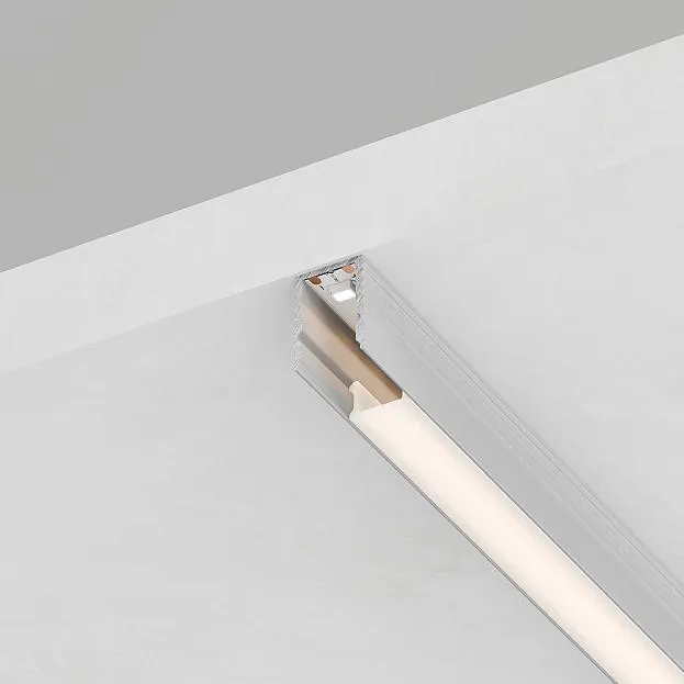 Профиль накладной 9х7.8мм, алюминиевый, серебро, 2м, CAB241 Feron 52149