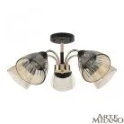 Люстра потолочная с плафонами Arte Milano 320119/5 FG+BK Amalfi Napoli