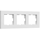 Рамка на 3 поста (белый матовый) Werkel W0032961 Slab a062796
