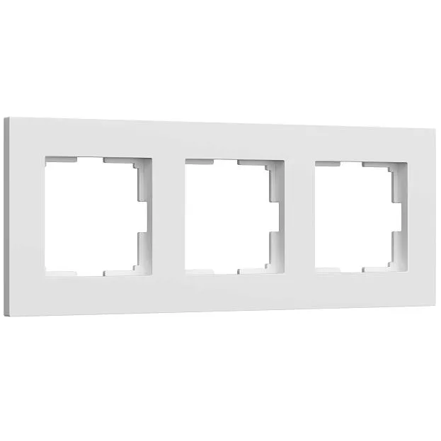 Рамка на 3 поста (белый матовый) Werkel W0032961 Slab a062796