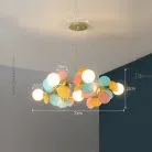 Кольцевые люстры и светильники MATISSE R 9 плафонов. Lampatron matisse-r-col-gold-9 2976-7139