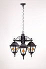 Уличный светильник подвесной Oasis Light 79970МlgY/3 Bl QUADRO M lead GLASS