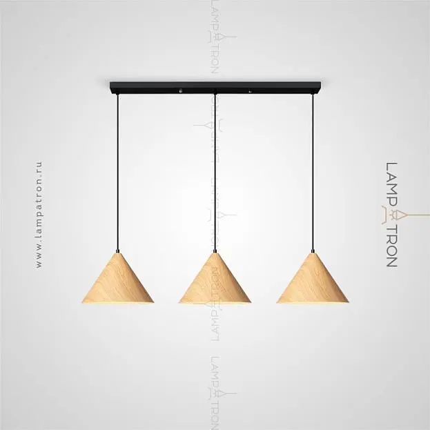 Готовая комбинация светильников NOOMI TRIO Светлое Дерево. Планка Lampatron 6207-16686 Готовая комбинация светильников NOOMI TRIO Светлое Дерево. Планка Lampatron 6207-16686