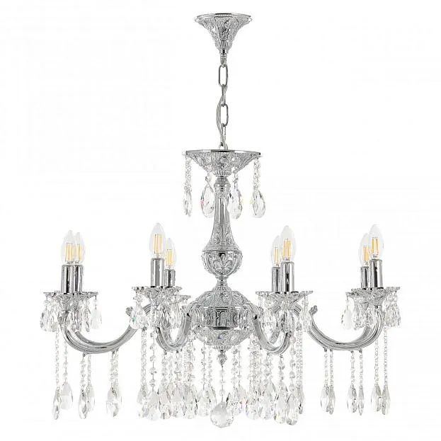 Люстра с хрустальными подвесками Bohemia Ivele Crystal AL78101/8/250 A NW