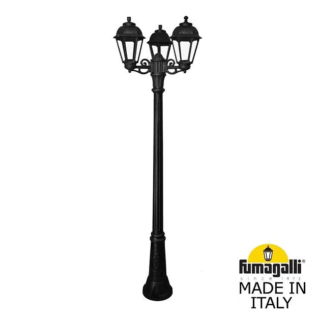 Садово-парковый фонарь FUMAGALLI GIGI BISSO/SABA 3L K22.156.S30.AXE27 Черный