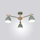 Люстра FOLKE 3 плафона. Цвет зеленый. Lampatron 1176-194