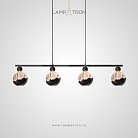 Реечный, рядный светильник ECLA LONG 4 плафона Lampatron ecla-long-4 8995-25510