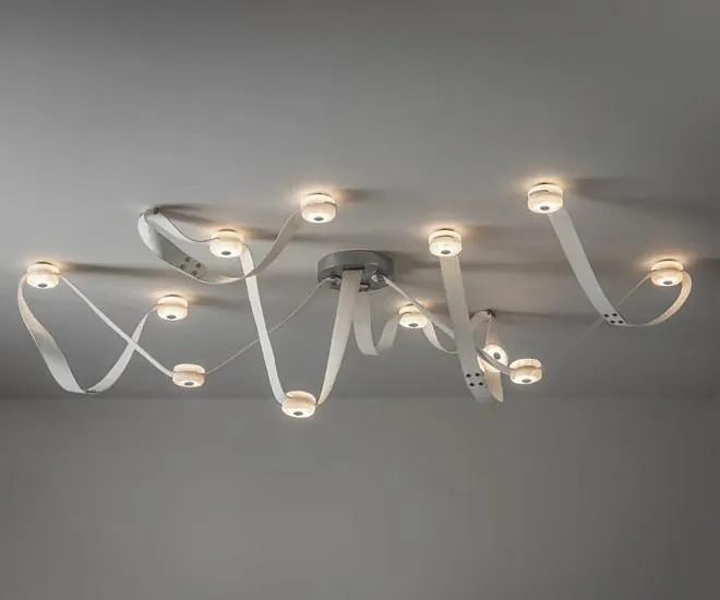 Светильник белый/хром Kink Light 08462-12,01(02) Сола