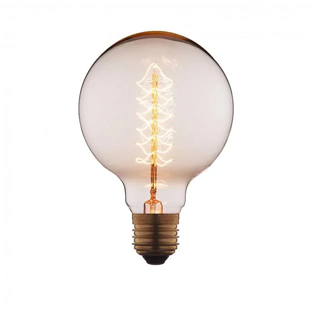 Лампа накаливания Loft It G9540-F E27 40W шар прозрачный Edison Bulb