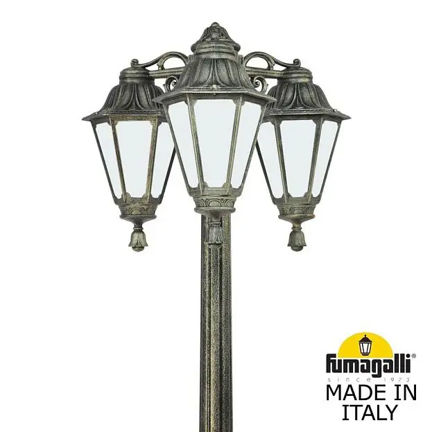 Светильник уличный FUMAGALLI GIGI BISSO/RUT 3L DN E26.156.S30.BYE27DN (E26.156.S30.BYF1RDN) Светильник уличный FUMAGALLI GIGI BISSO/RUT 3L DN E26.156.S30.BYE27DN (E26.156.S30.BYF1RDN)