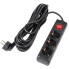 Розеточные блоки, удлинители Uniel S-GCU3-7B BLACK Ultra