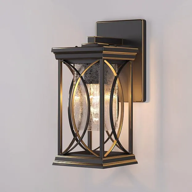 Уличный настенный светильник Elektrostandard Spica D черное золото (GL 1026D) a048172