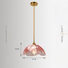 Подвесной светильник FLEUR A Цвет красный Lampatron fleur-a-red 2073-25565