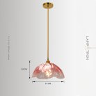 Подвесной светильник FLEUR A Цвет красный Lampatron fleur-a-red 2073-25565