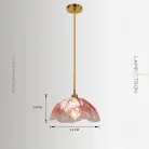 Подвесной светильник FLEUR A Цвет красный Lampatron fleur-a-red 2073-25565